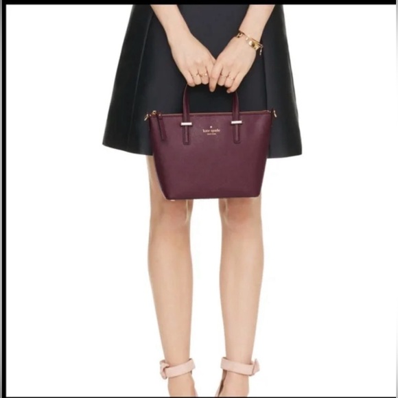 kate spade Handbags - Kate Spade Mulled Wine Saffiano Leather Satchel